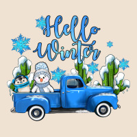 Hello Winter With Sniwman And  Truck Urban Heavy Tee | Teevron