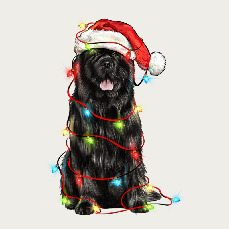 Christmas Newfoundland Dog Zipper Hoodie by LillyAllenDesigns | Teevron