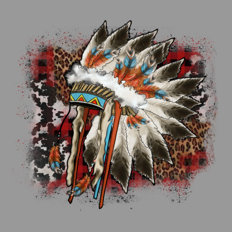 İndian Headress Cowhide Vintage Hoodie by AdoDesignShop | Teevron