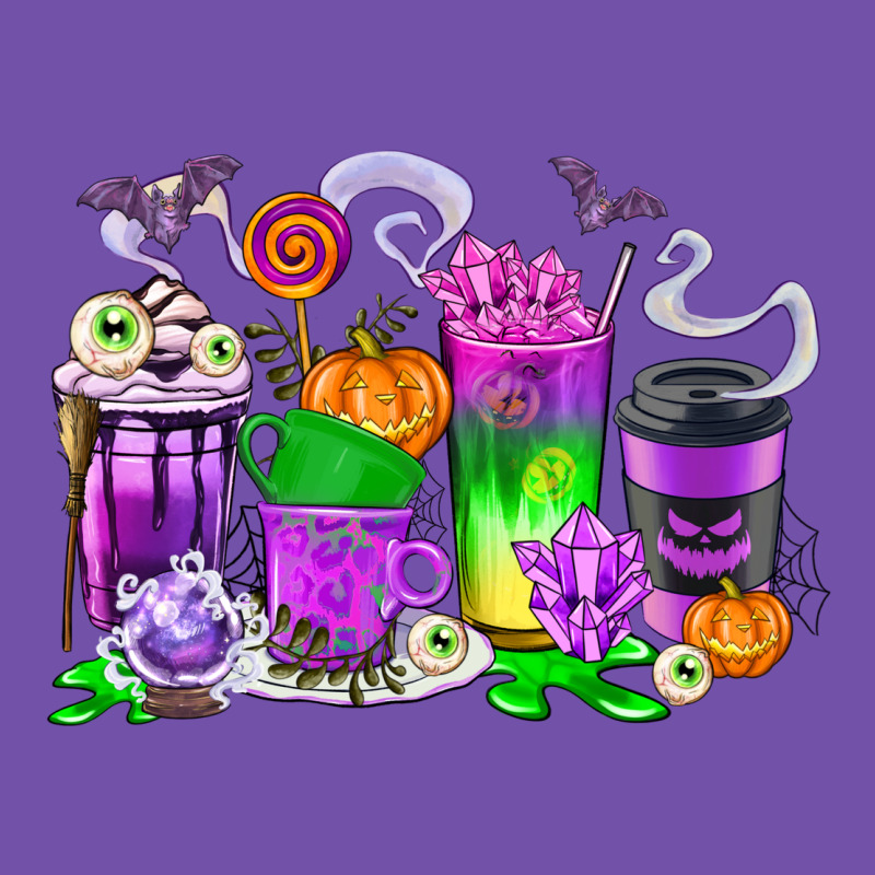 Halloween Coffee Cups Premium Sweatshirt by texasbilliewilder | Teevron