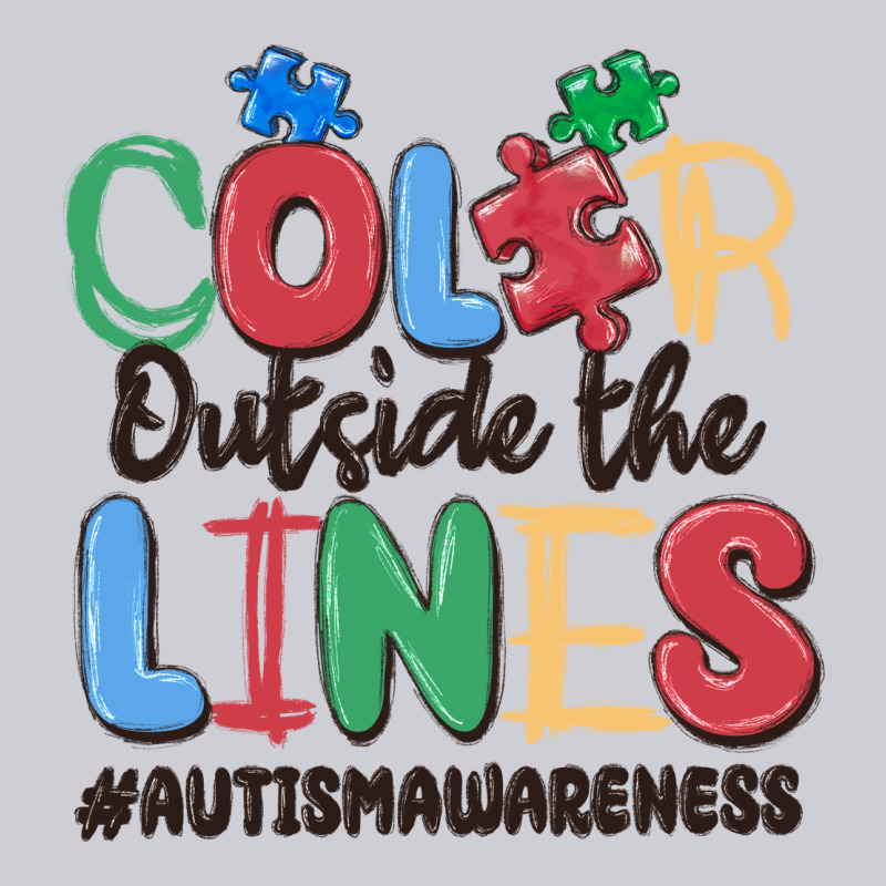 Color Outside The Lines Autism Awareness Classic Tee by MaliasSmallBusiness | Teevron