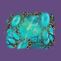 Turquoise Leopard Background Vintage Hoodie | Teevron
