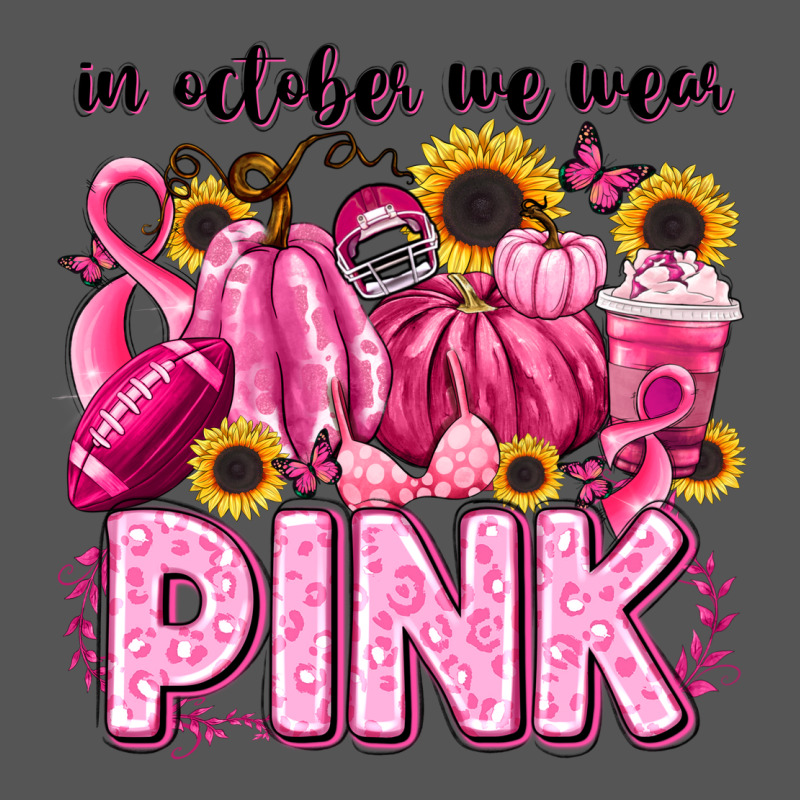 In October We Wear Pink Football Zipper Hoodie by LillyAllenDesigns | Teevron