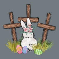 Floral Watercolor Easter Bunny Cross Heavyweight Sweatshirt | Teevron