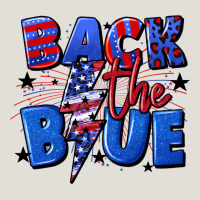 Back The Blue With Lightning Bolt 4th Of July Heavy Core Tee | Teevron