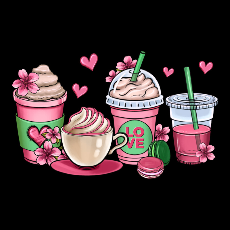 Valentines Day Coffee Cups Urban Hoodie by OliviaCreatesArt | Teevron