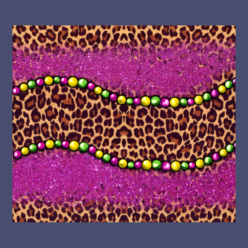 Mardi Gras  Leopard Pink Glitter Bead Vintage Tee by BarkalooDesign | Teevron