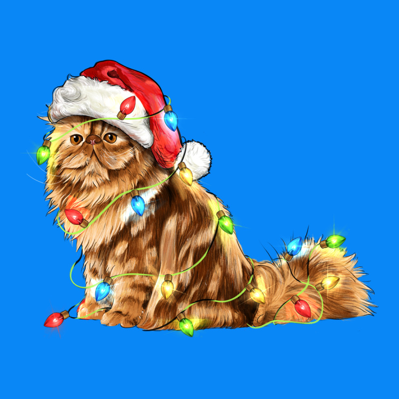 Christmas Persian Cat Zipper Hoodie by LillyAllenDesigns | Teevron