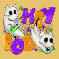 Hey Boo With Ghost Cats Premium Sweatshirt | Teevron