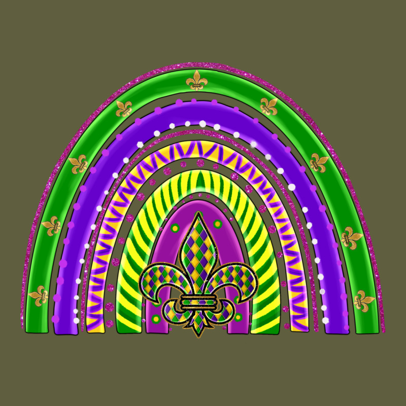Mardi Gras Rainbow Vintage Tee by BarkalooDesign | Teevron