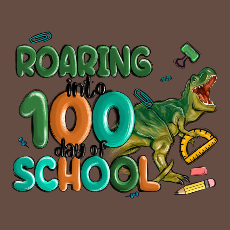 Roaring Into 100 Day Of School Long Sleeve Tee by MaliasSmallBusiness | Teevron