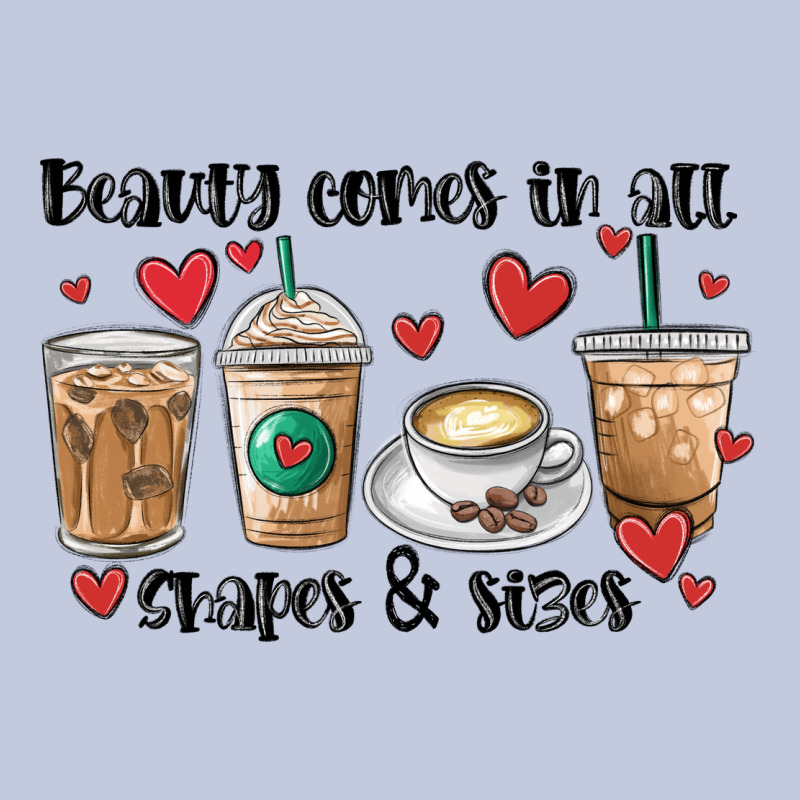 Beauty Comes In All Shapes And Sizes Coffee Long Sleeve Tee by MaliasSmallBusiness | Teevron