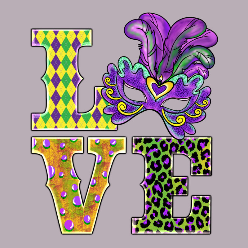 Mardi Gras Love Mask Vintage Tee by BarkalooDesign | Teevron