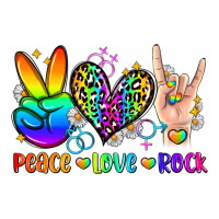 peace love rock | Teevron