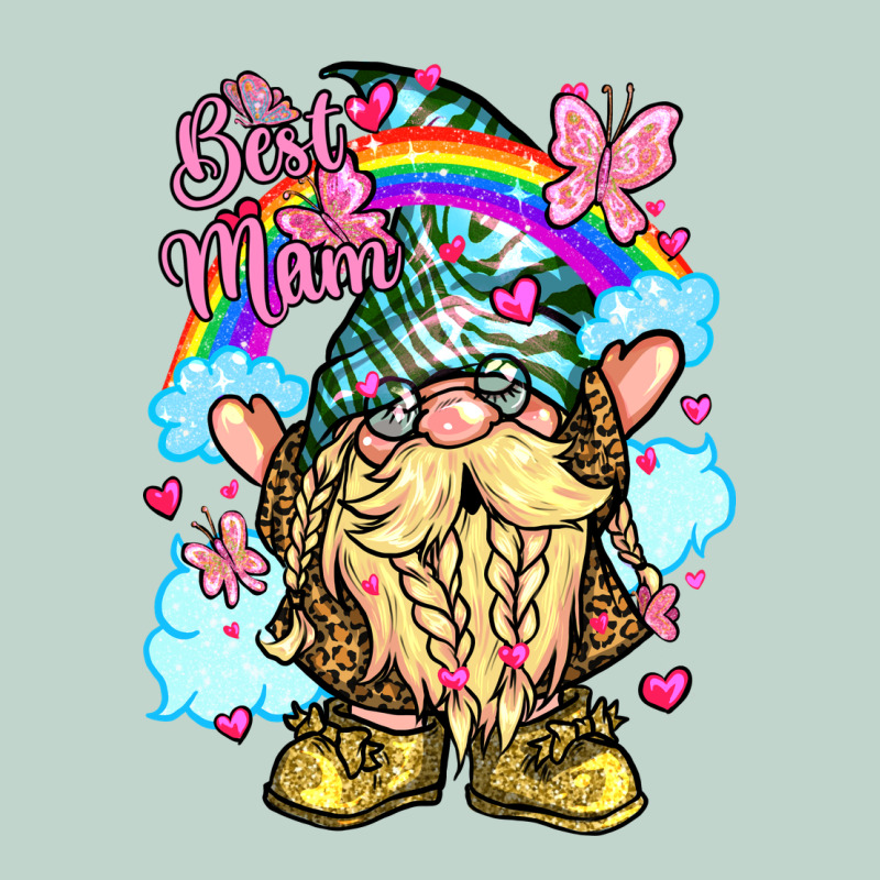 Best Mom Gnome Rainbow Clouds Butterfly Glitter Zipper Hoodie by LillyAllenDesigns | Teevron