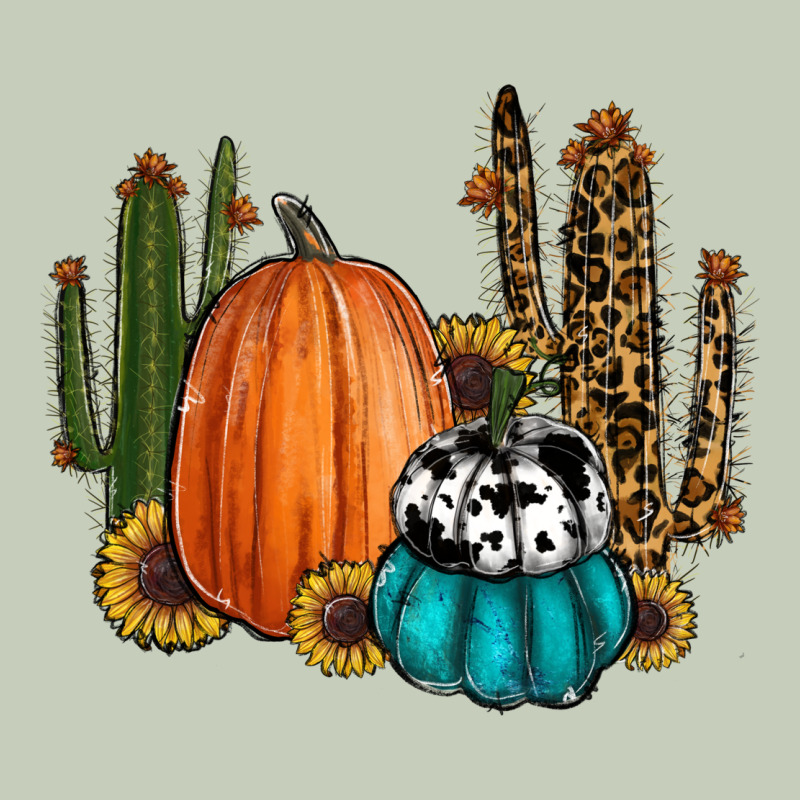 Sunflower Cactus Pumpkin Fall Ladies Tee by RanaPortraitStore | Teevron