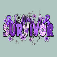 I Am A Survivor Purple Ribbon Premium Sweatshirt | Teevron