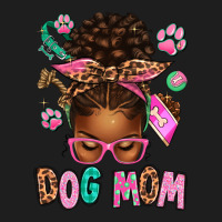 Afro Messy Bun Dog Mom Heavyweight Hoodie | Teevron