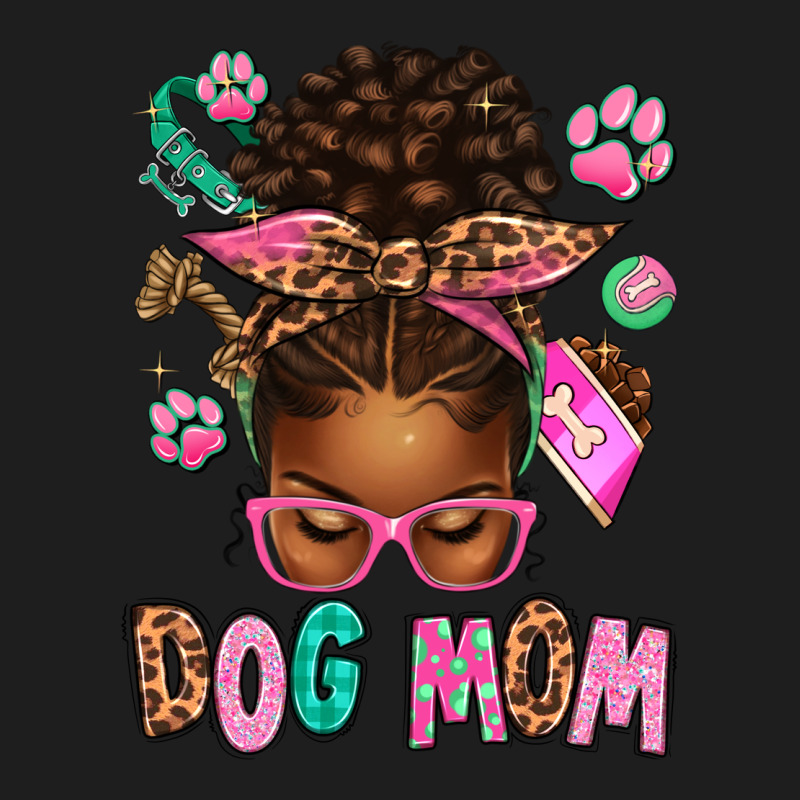 Afro Messy Bun Dog Mom Heavyweight Hoodie by texasbilliewilder | Teevron