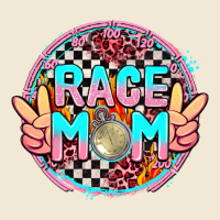 Race Mom With Leopard And Peace Hand Premium Tee | Teevron