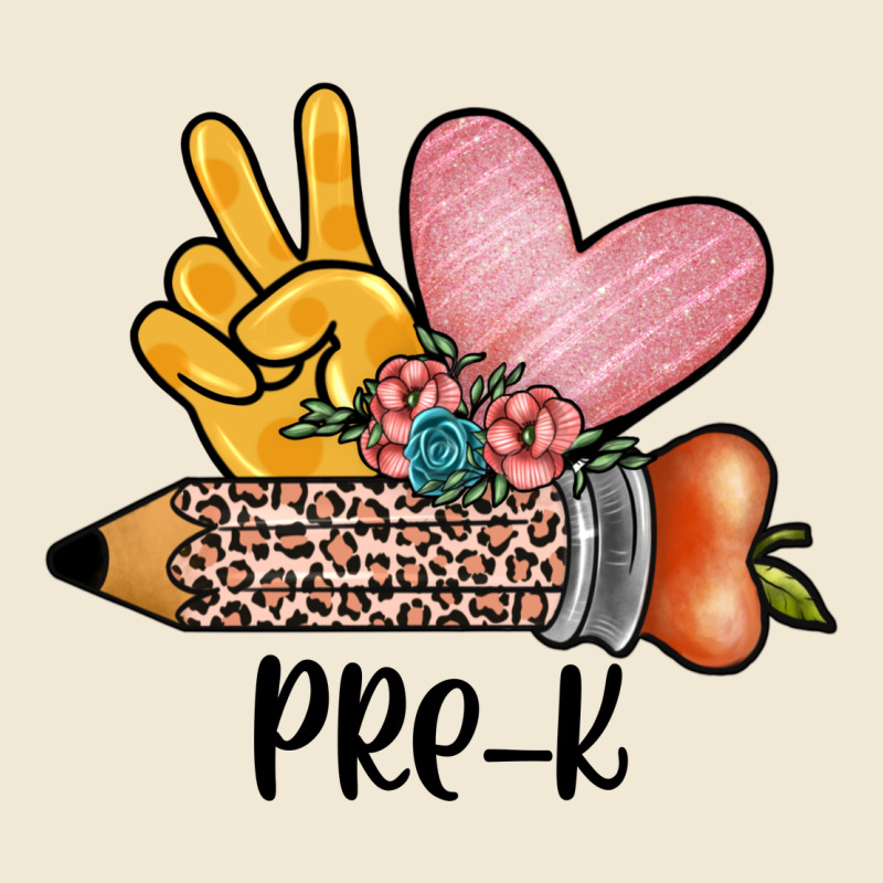 Peace Love Pre K Ladies Tee by JahusDesignShop | Teevron