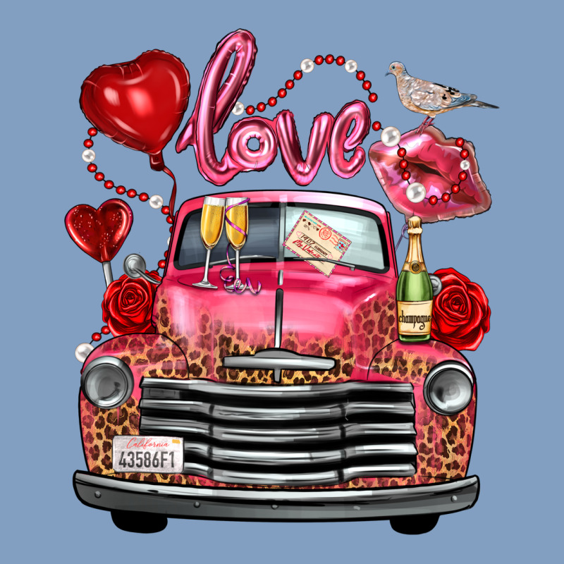 Western Valentines Day Truck Love Bird Letter Urban Hoodie by FaDigitalArtStudio | Teevron
