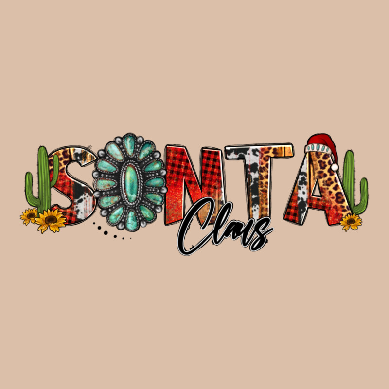 Western Christmas Santa Claus Sunflowers And Cactus Urban Heavy Tee by Jasminsmagicworld | Teevron
