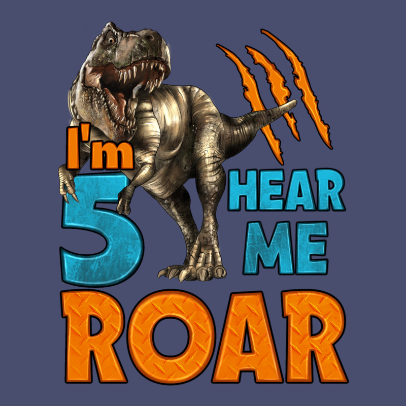 I'm Five Hear Me Roar Dinosaur Birthday Vintage Tee by LillyAllenDesigns | Teevron