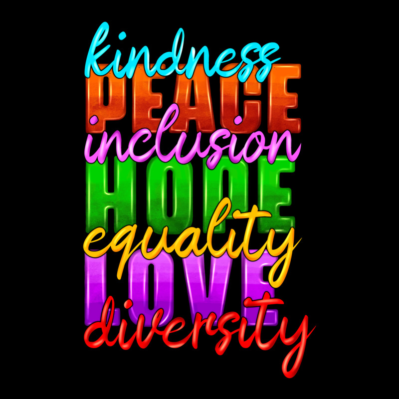 Kindness Peace Inclusion Hope Equality Love Diversity Premium Tee by HRA Design Shop | Teevron