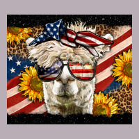 Western 4th Of July Llama Background Vintage Tee | Teevron