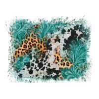 cowhide turquoise leather background | Teevron