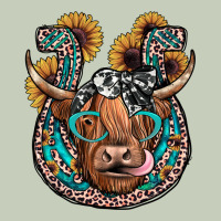 Highland Cow Horseshoe Ladies Tee | Teevron