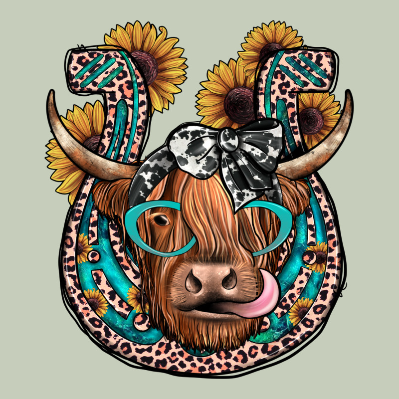 Highland Cow Horseshoe Ladies Tee by JahusDesignShop | Teevron