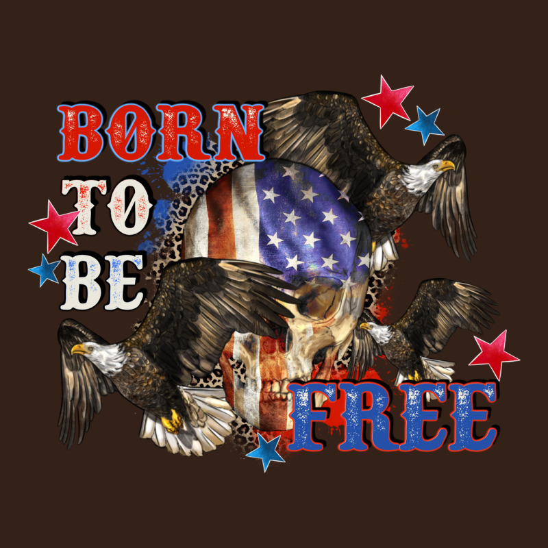 Born To Be Free 4th Of July Heavy Core Tee by CowGirlArtShop | Teevron