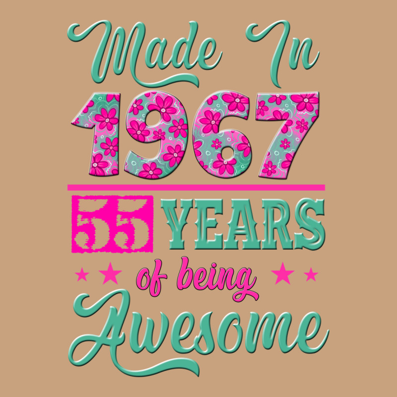 Made In 1967, 55 Years Of Being Awesome Vintage Tee by Jasminsmagicworld | Teevron