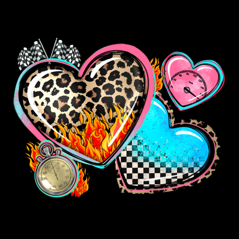 Western Leopard  Racing  Hearts Premium Tee by AdoDesignShop | Teevron