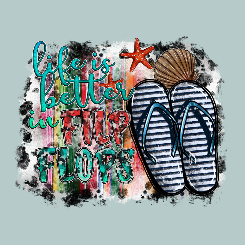 Life Is Better In Fılp Flops Heavy Core Tee by SublimationCraftShop | Teevron