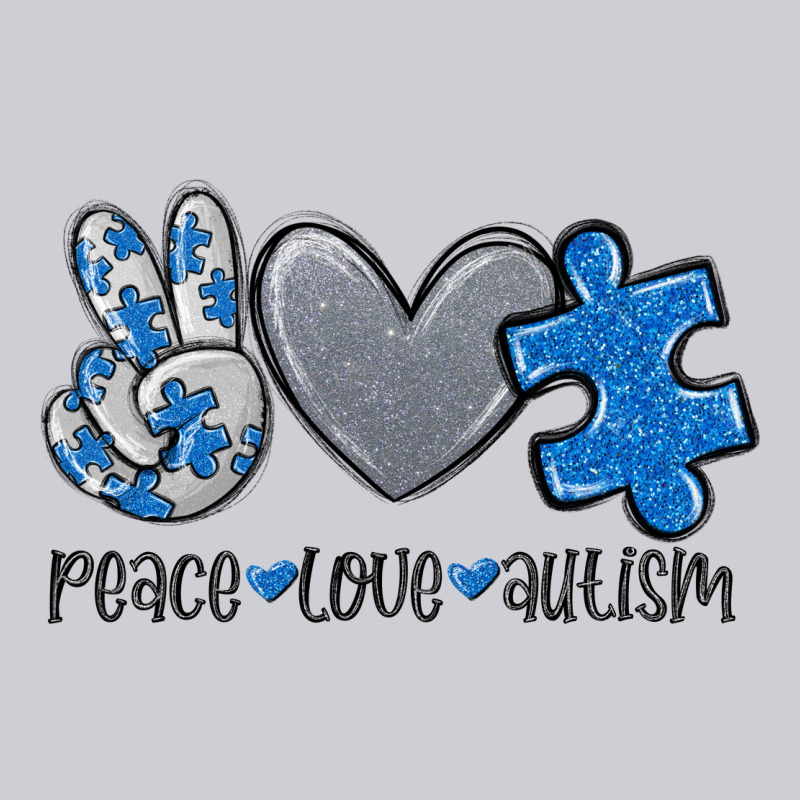 Peace Love Autism Heavyweight Sweatshirt by MaliasSmallBusiness | Teevron