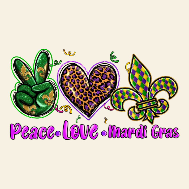 Peace Love Mardi Gras Vintage Tee by BarkalooDesign | Teevron