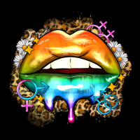 Rainbow Lips Ladies Tee | Teevron