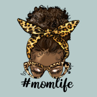 Afro Messy Bun Mom Life Heavy Core Tee | Teevron