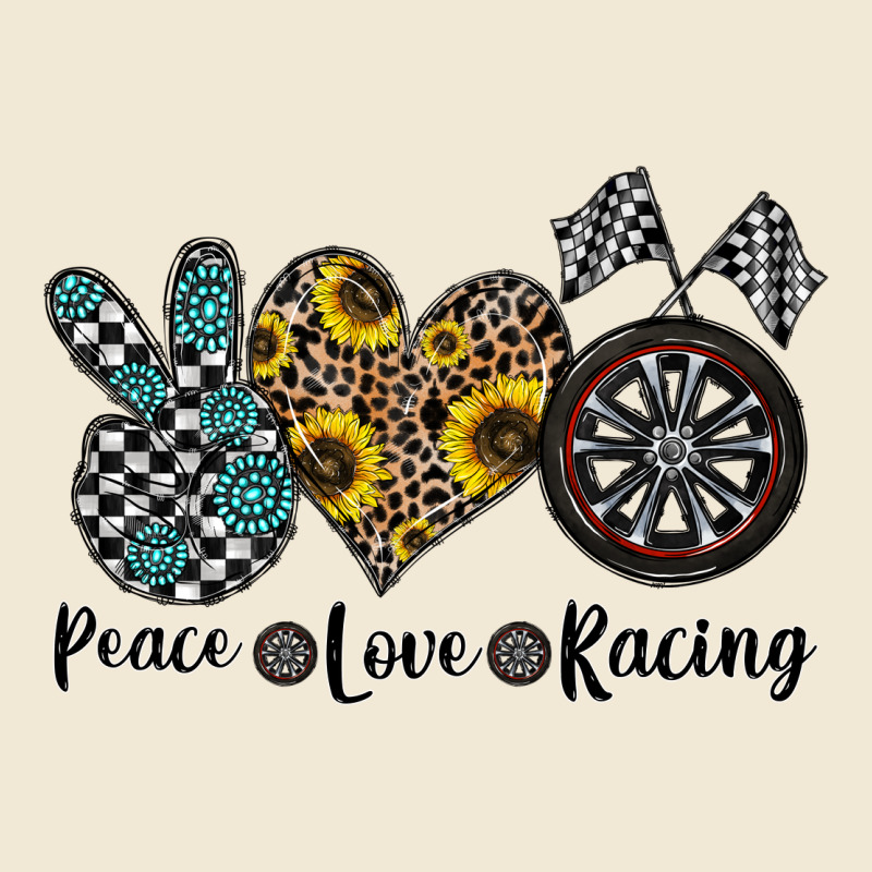 Peace Love Racing Premium Tee by CowhideDigitalArt | Teevron