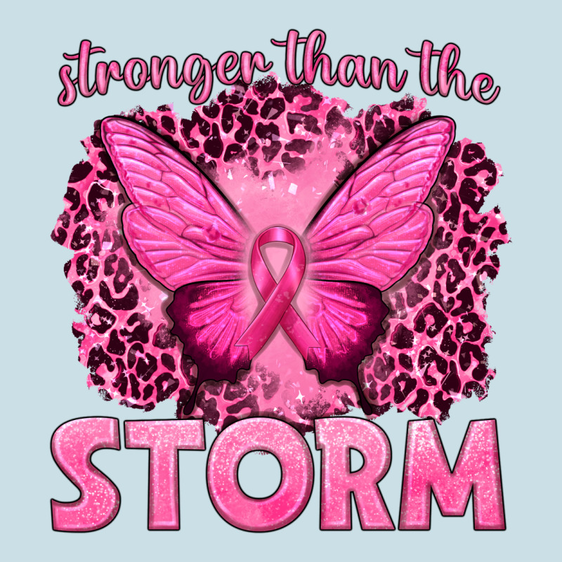 Stronger Than The Storm Breast Cancer Ladies Tee by texasbilliewilder | Teevron