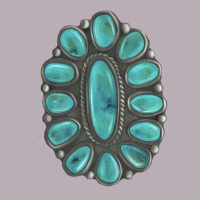Turquoise Gemstone Jewelry Vintage Tee | Teevron