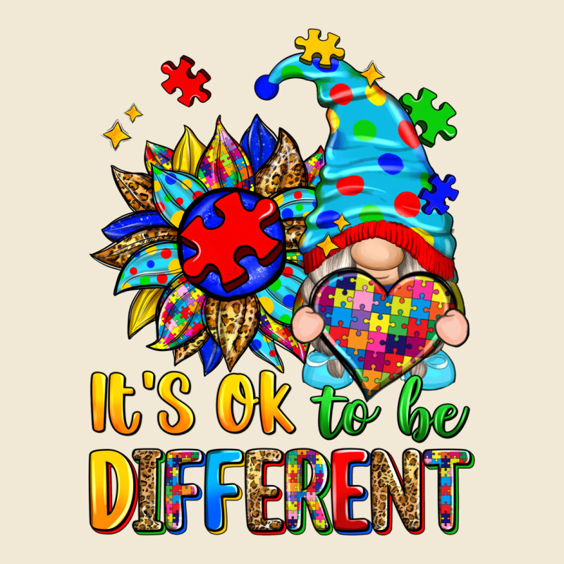 It's Ok To Be Different Autism Gnome Ladies Tee by Zillion Design Studio | Teevron