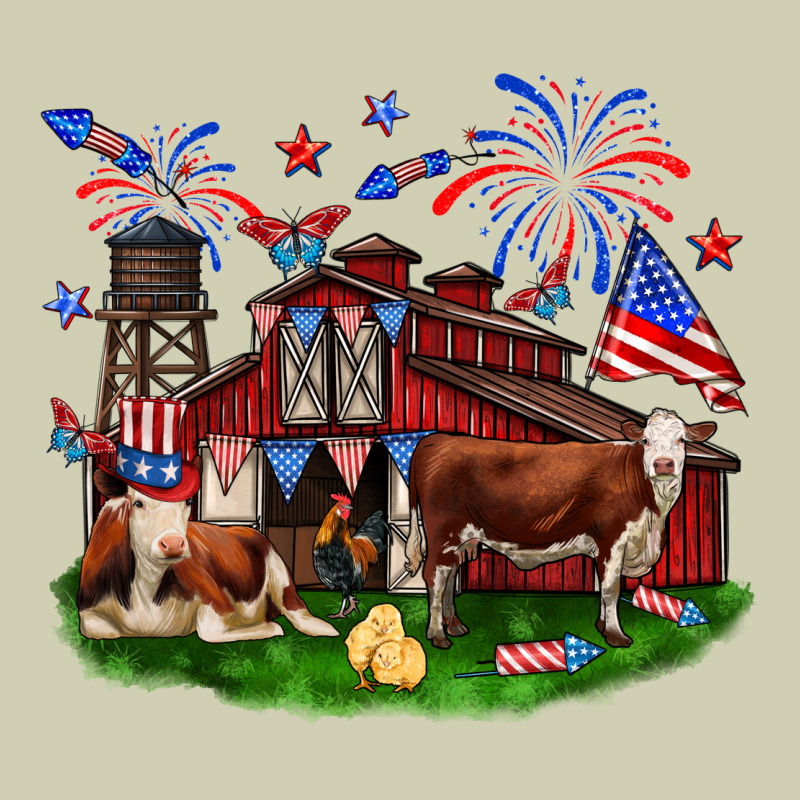 Barn Farm Animals 4th Of July Heavy Core Tee by Neo Western | Teevron
