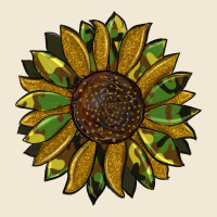 Camouflage Flitter Sunflowers Ladies Tee | Teevron