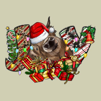 Christmas Joy Highland Cow Heavy Core Tee | Teevron