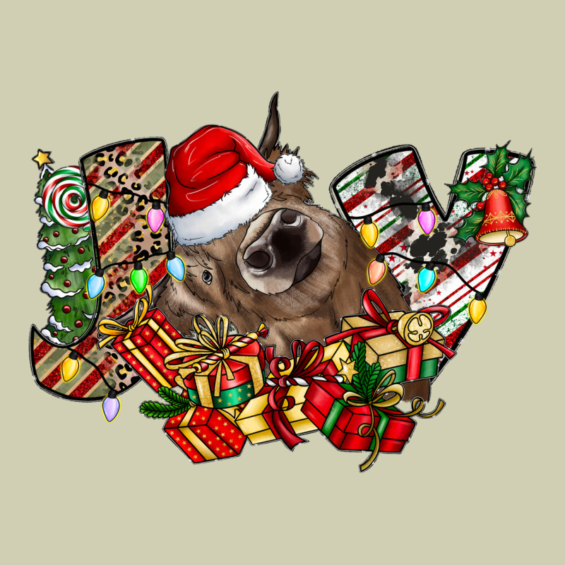 Christmas Joy Highland Cow Heavy Core Tee by CowhideDigitalArt | Teevron