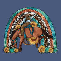 Bucking Bronco Rodeo Rainbow Vintage Hoodie | Teevron